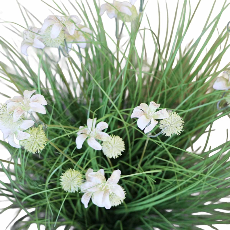 GRASS CON FLOR CON MACETERO 75 CM DE ALTURA - 3