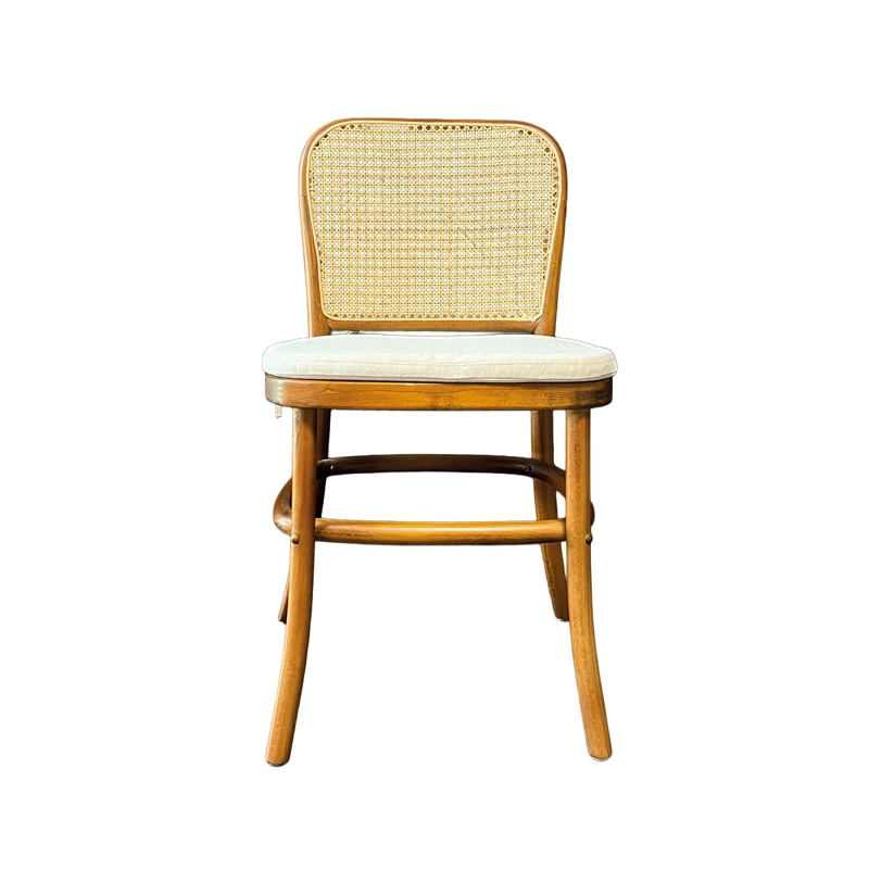 SILLA NEW KEVIN MADERA DE HAYA Y RATAN NATURAL - 3