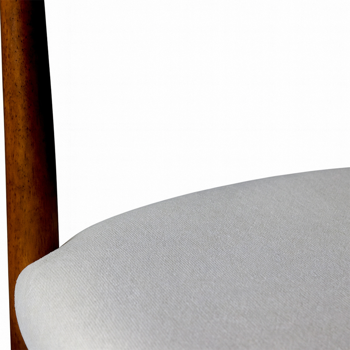 SILLA JULIET MADERA CAUCHO WALNUT ASIENTO LINO 58X55X80 CM - 4