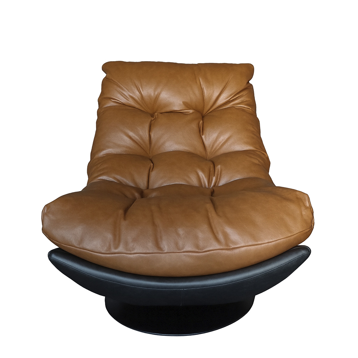 POLTRONA TAHAI EN ECOCUERO CAFE  CARAMELO 90X118X93 CM - 3