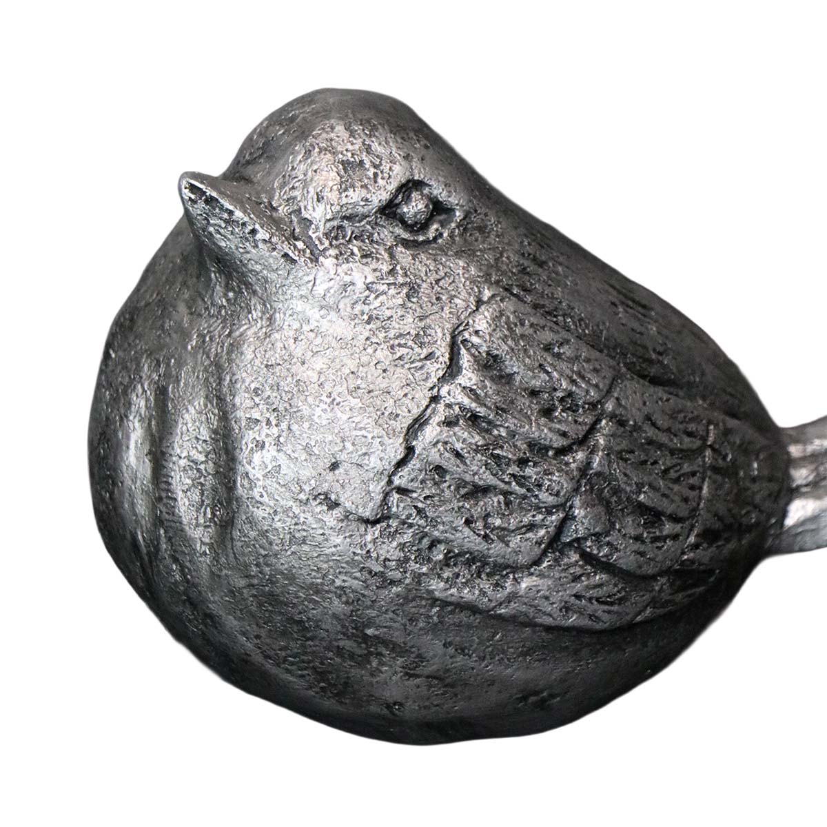 ADORNO PAJARO PAULA POLIRESINA PLATEADO 23,5 X 12,5 X 14 CM - 3
