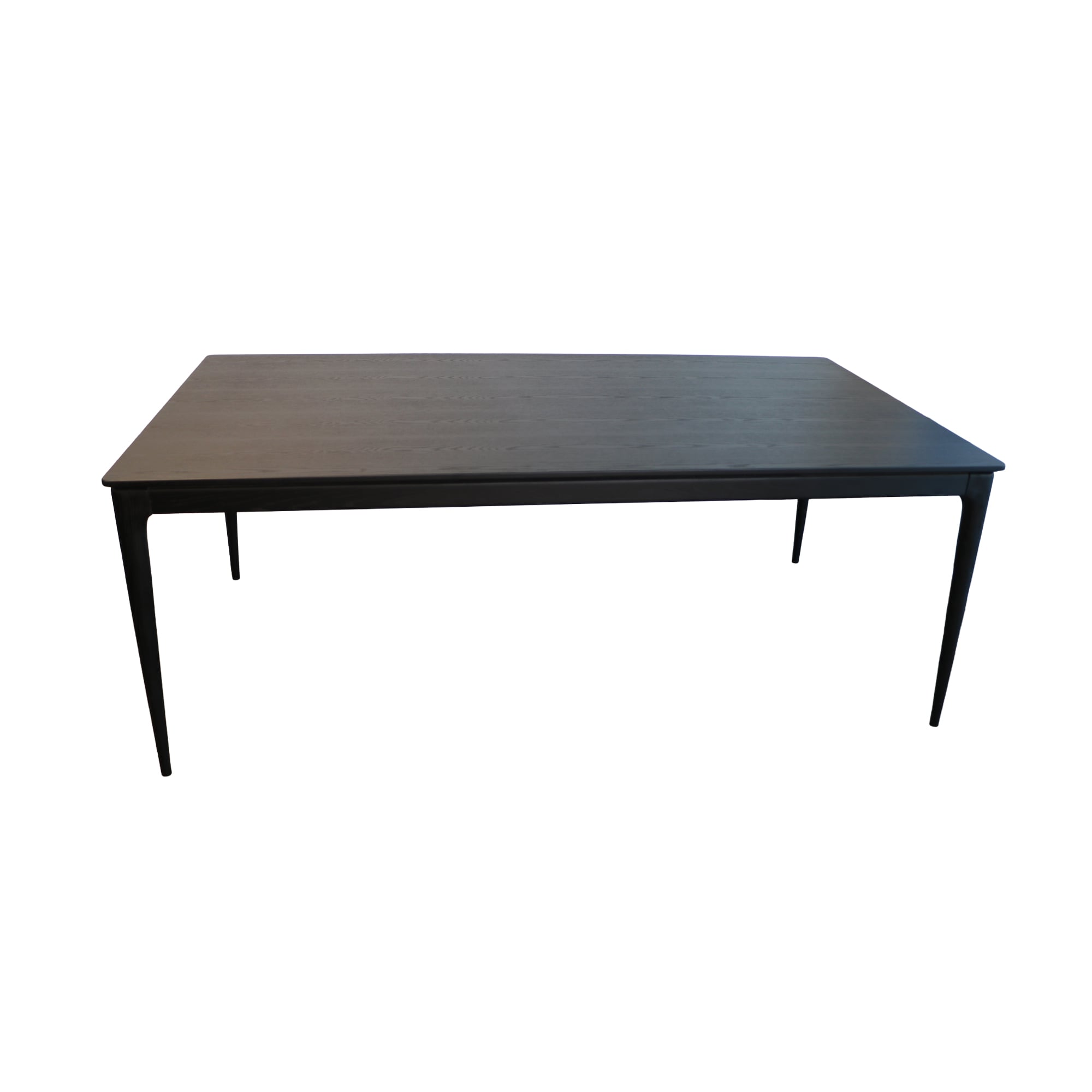 MESA DE COMEDOR VARSOVIA COLOR NEGRO EN POLIMADERA CON PATAS DE MADERA DE FRESNO 200X110X75 CM - 2
