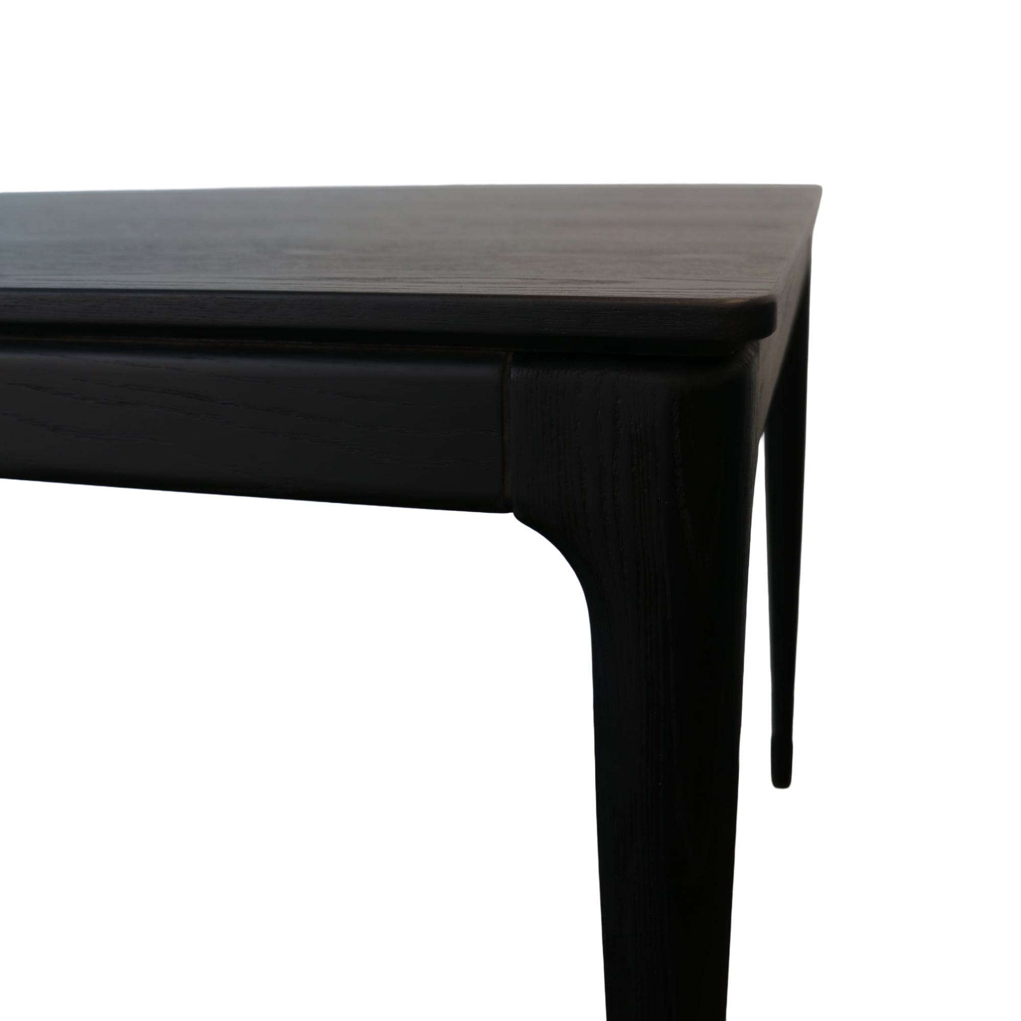 MESA DE COMEDOR VARSOVIA COLOR NEGRO EN POLIMADERA CON PATAS DE MADERA DE FRESNO 200X110X75 CM - 4
