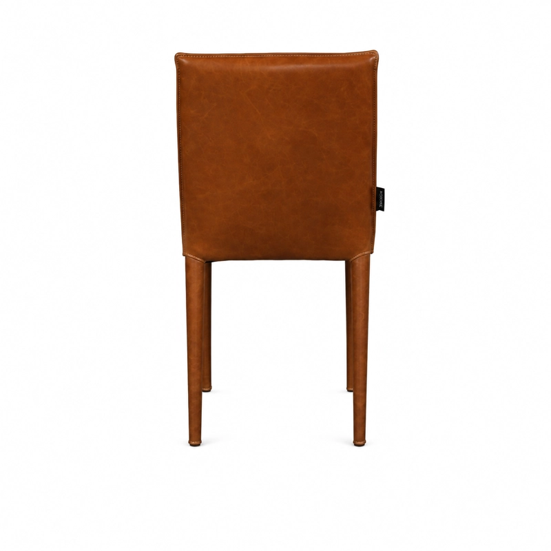 SILLA JULIAN EN CUERO NATURAL FULL GRAIN Y METAL 46 X 58 X 85 CM - 5
