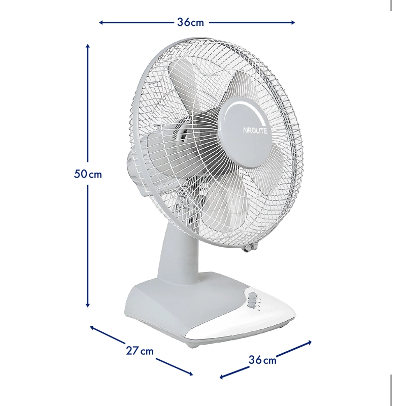 VENTILADOR SOBREMESA AIROLITE 50 WATTS 12' V12S6 - 5