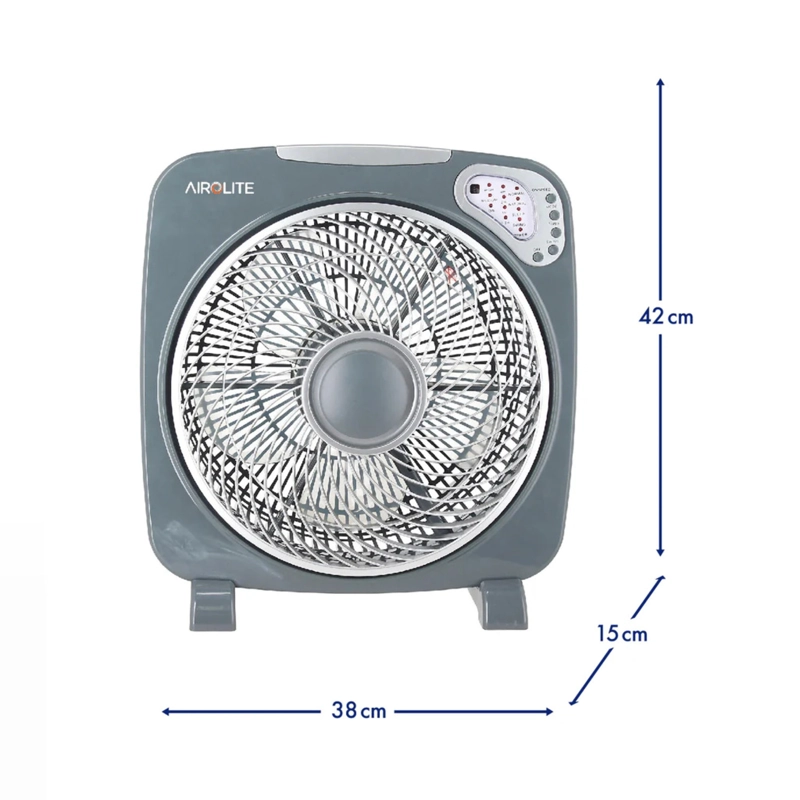 VENTILADOR 12 AIROLITE V12A5R CONTROL REMOTO 360° GRIS - 3