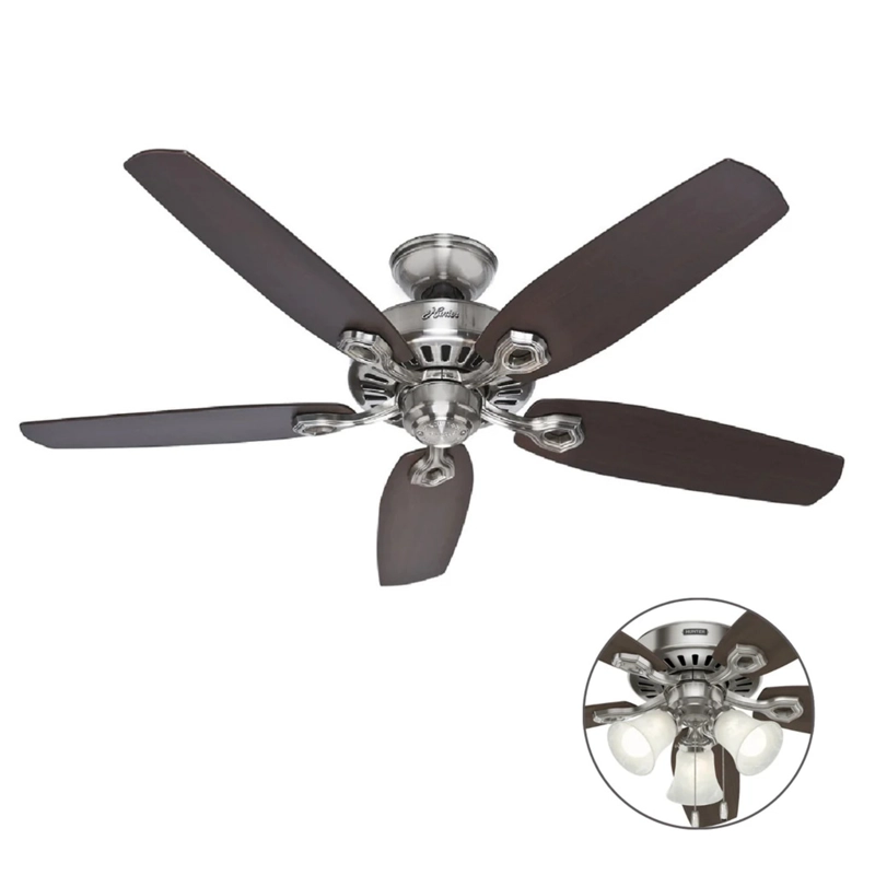 HUNTER VENTILADOR DE TECHO HUNTER 104 WATTS 52' MOD. BUILDER'S PLUS