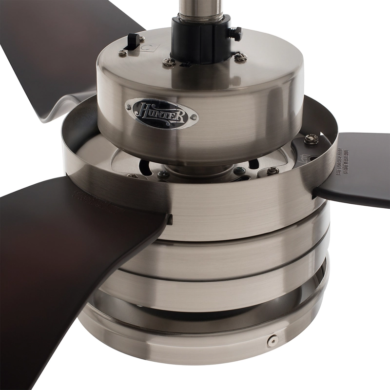 VENTILADOR TECHO HUNTER FLIGHT NIQUEL - 6