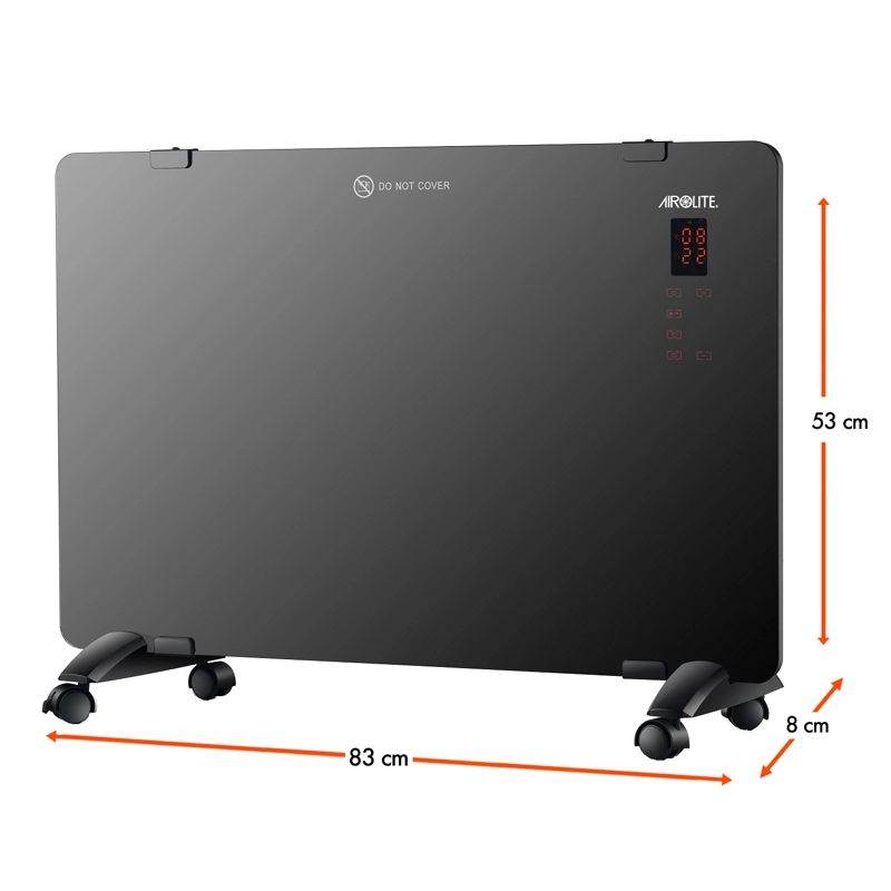 CONVECTOR PANEL  AIROLITE CO-RP 2000 DE PARED COLOR NEGRO - 5