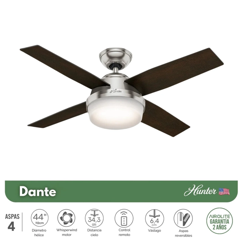 VENTILADOR TECHO DANTE 44 - 2