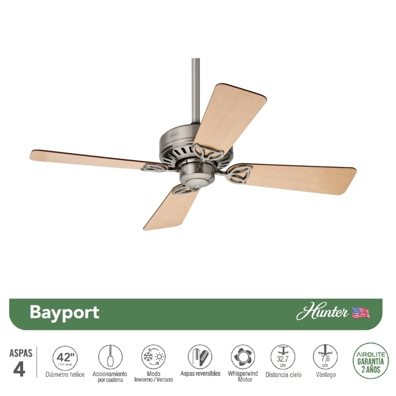 VENTILADOR TECHO BAYPORT 42 - 3