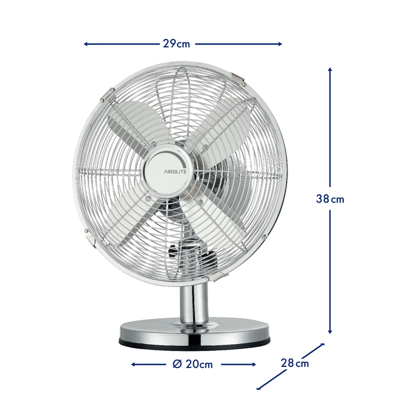 VENTILADOR SOBREMESA AIROLITE 30 WATTS V10SM METAL - 5