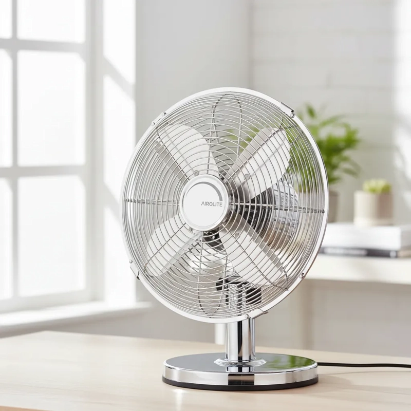 VENTILADOR SOBREMESA AIROLITE 35 WATTS 12 V12SM METAL - 4