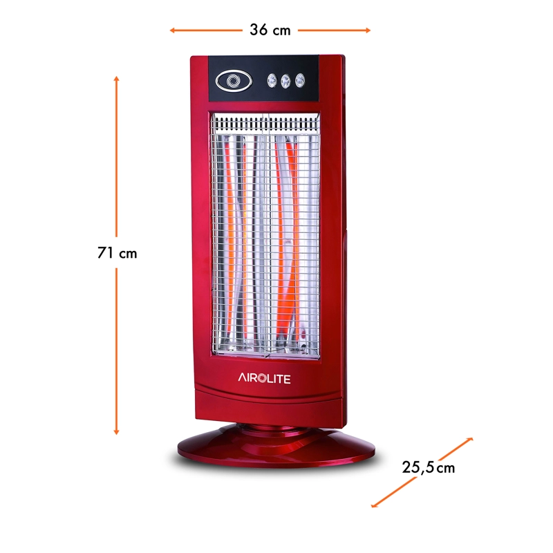 CALEFACTOR AIROLITE 900 W FIBRA CARBONO VERTICAL HC - 5