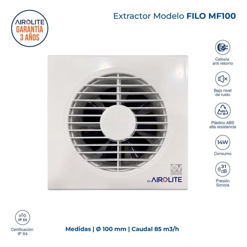 EXTRACTOR AIROLITE FILO MF 100 - 2