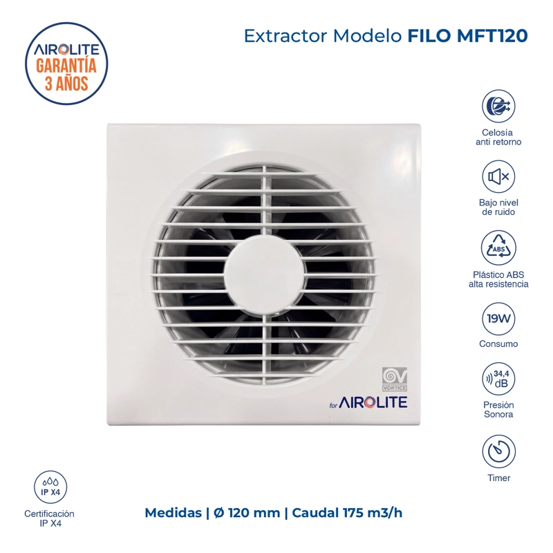 EXTRACTOR AIROLITE FILO MFT 120 - 2