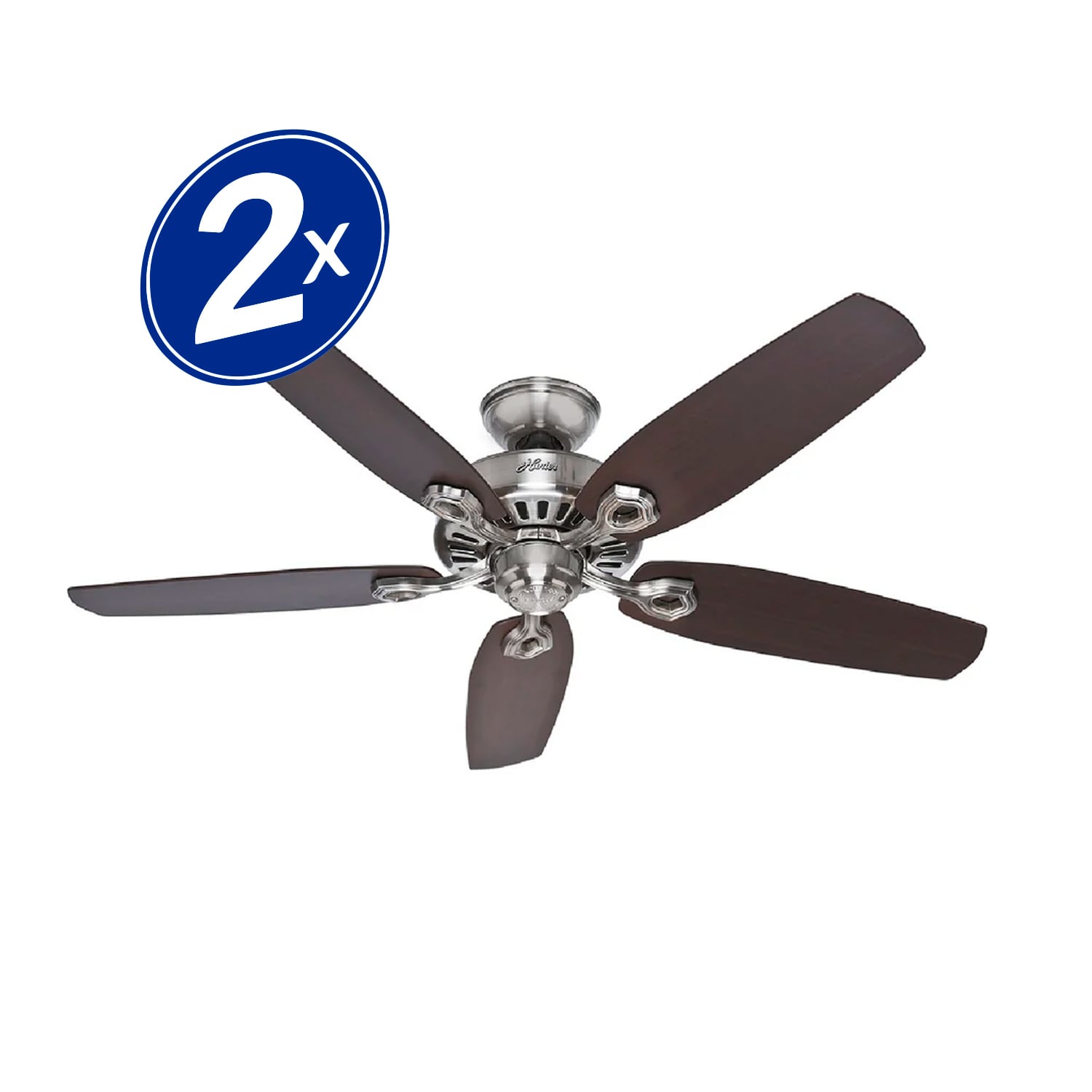 PACK HUNTER 65 WATTS X2 VENTILADOR TECHO BUILDER'S ELITE 52 - 3