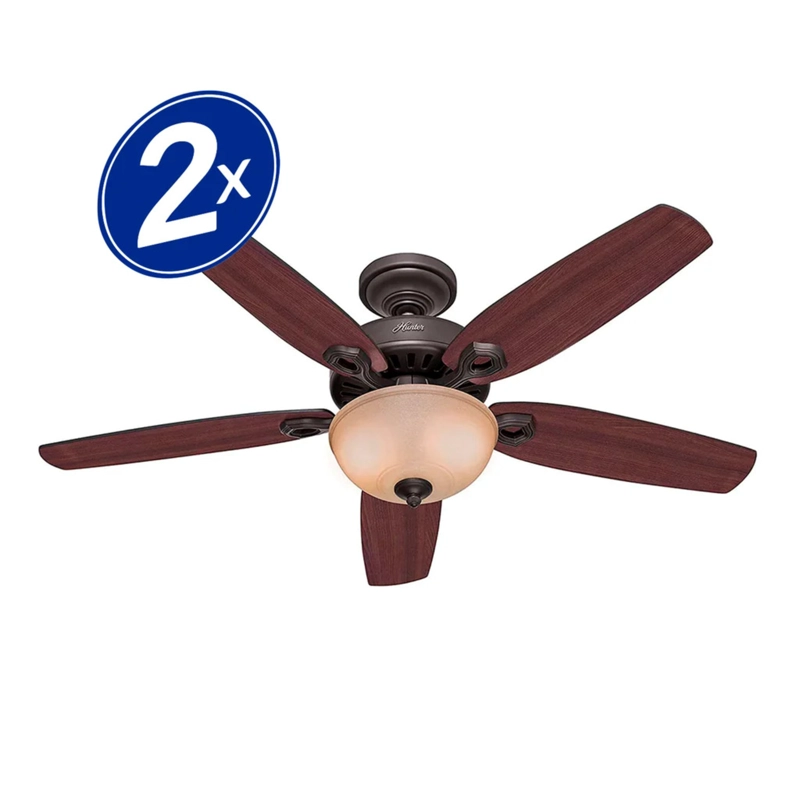 PACK X2  VENTILADOR TECHO BUILDER DELUXE 52 - 2