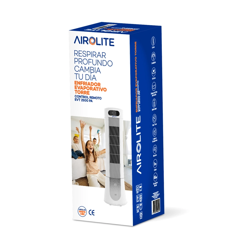 ENFRIADOR EVAPORATIVO TORRE EVT 2500PA PORTATIL - 6