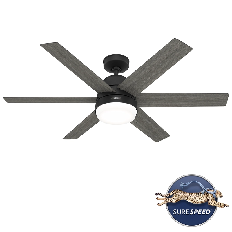 VENTILADOR TECHO HUNTER ARETE NEGRO - 1