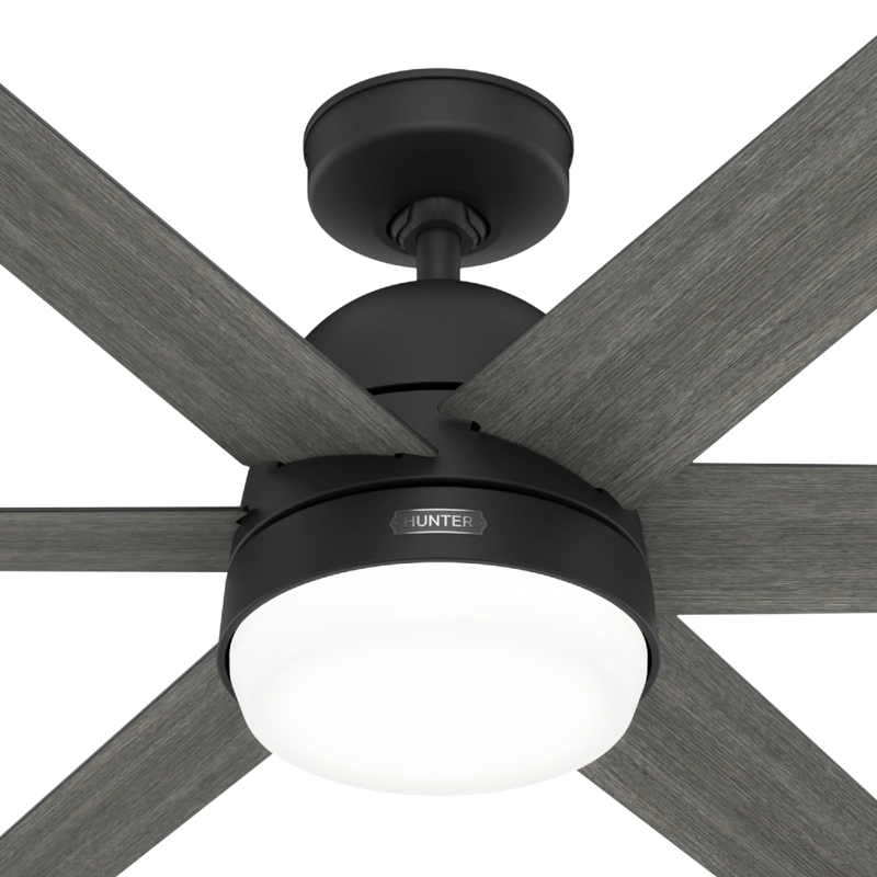 VENTILADOR TECHO HUNTER ARETE NEGRO - 3