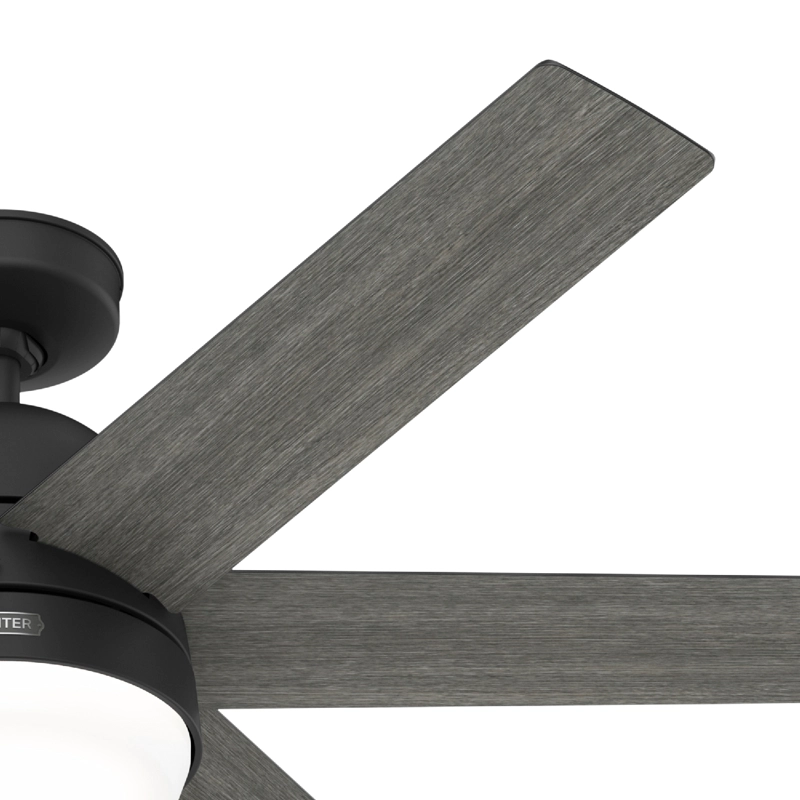VENTILADOR TECHO HUNTER ARETE NEGRO - 4
