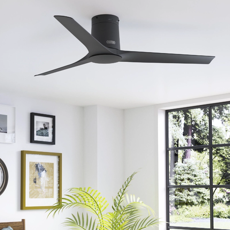 VENTILADOR TECHO HUNTER ATHENS LP NEG - 4