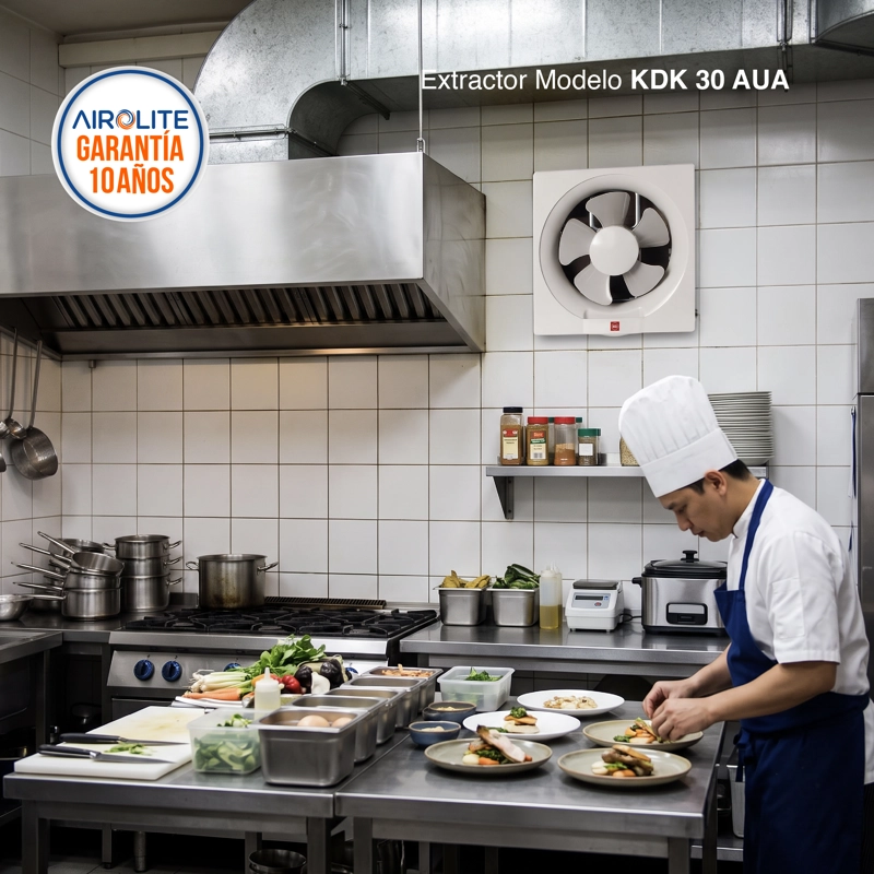 EXTRACTOR AIROLITE KDK 30AUA 12 CUADRADO CELOSIA - 3