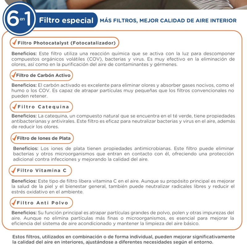 AIRE ACONDICIONADO SPLIT MURO FRIO-CALOR 9000 BTU INV AIROLITE - 11