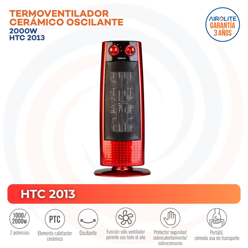 PACK X2 TERM CERAMICO HTC 2013 OSCILANTE - 3
