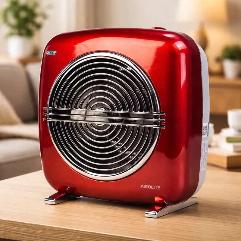 PACK TERMOVENTILADOR VINTAGE HT RETRO 2000R ROJO + BLANCO - 6