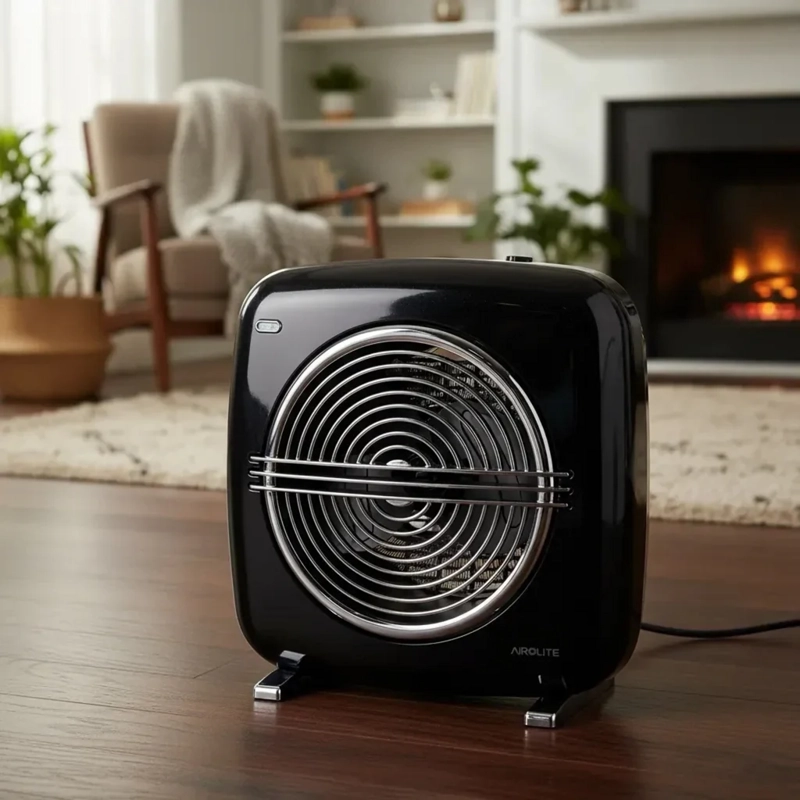 PACK TERMOVENTILADOR VINTAGE RETRO NEGRO+BLANCO - 5