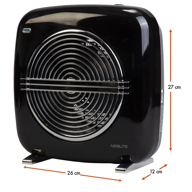 PACK TERMOVENTILADOR VINTAGE RETRO NEGRO+BLANCO - 7