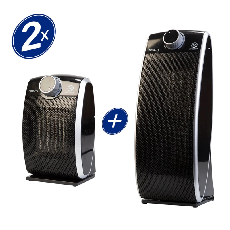 PACK TERMOVENTILADOR CURVE BLACK + TERMOVENTILADOR CURVE TOWER - 1