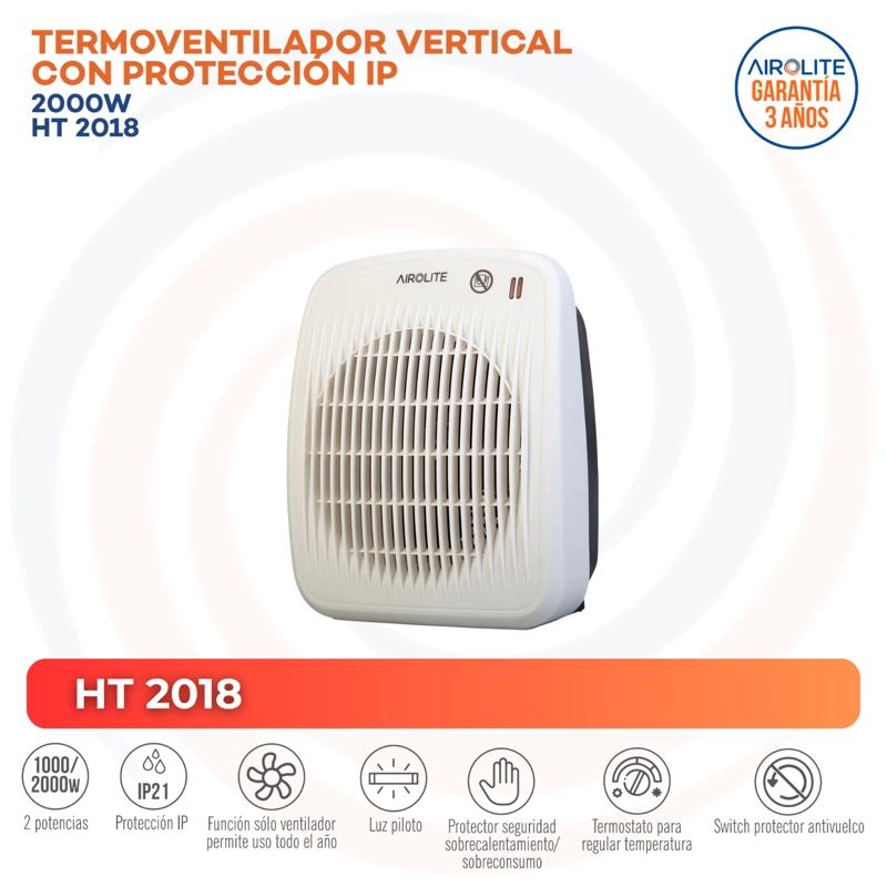 PACK CONVECTOR 2000W CO-DE 2000 +TERMOVENT VERTICAL HT-2018 - 4