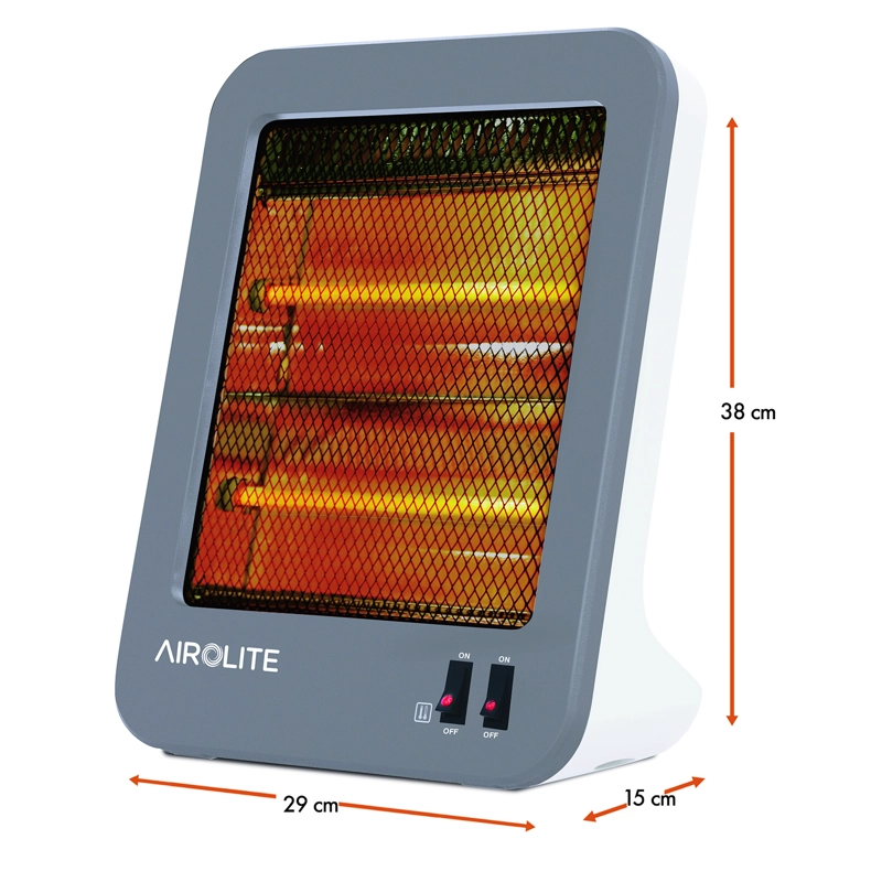 PACK X2 CALEFACTOR CUARZO VERTICAL 800W HQ80 - 5