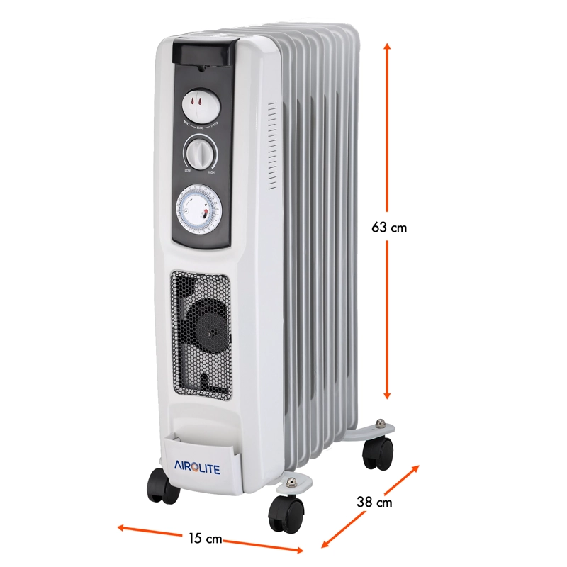 PACK X2  RADIADOR OLEOELE CTRICO RB 1507TP - 5