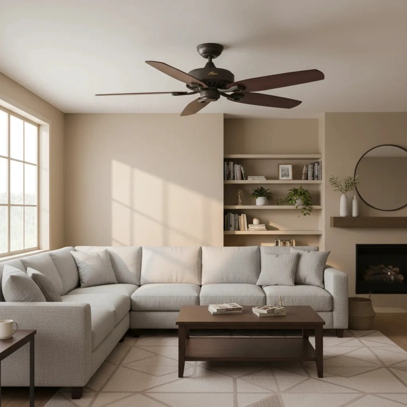 VENTILADOR DE TECHO HUNTER BUILDER ELITE BRONCE ENVEJECIDO 52 - 6