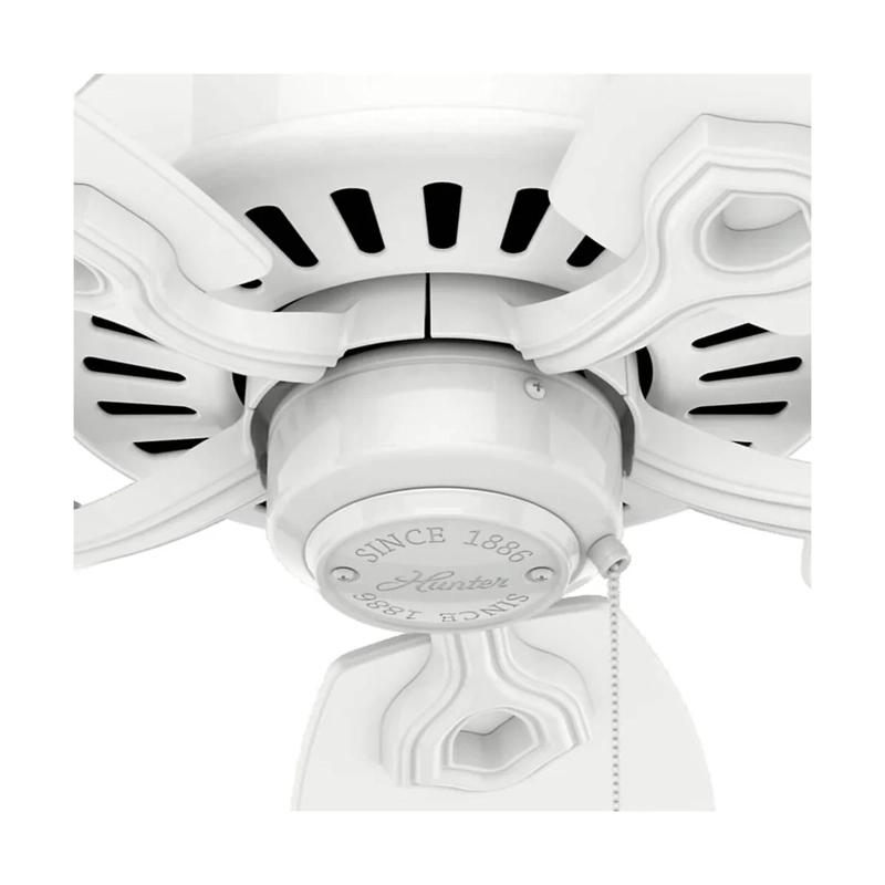 PACK X2 VENTILADOR DE TECHO HUNTER BUILDER ELITE BLANCO 52 - 6