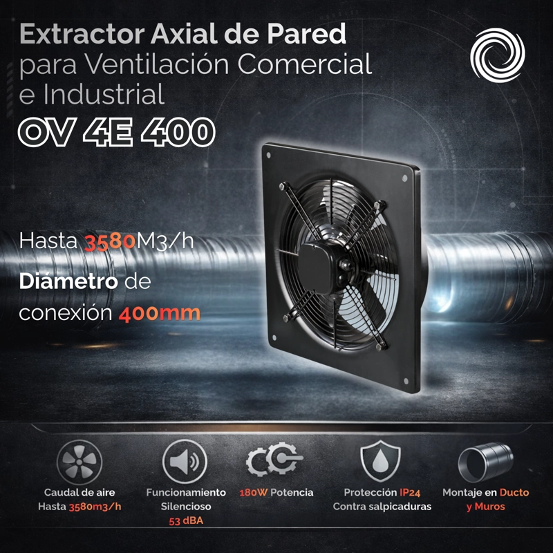 EXTRACTOR AXIAL AIROLITE OV 4E 400 - 2