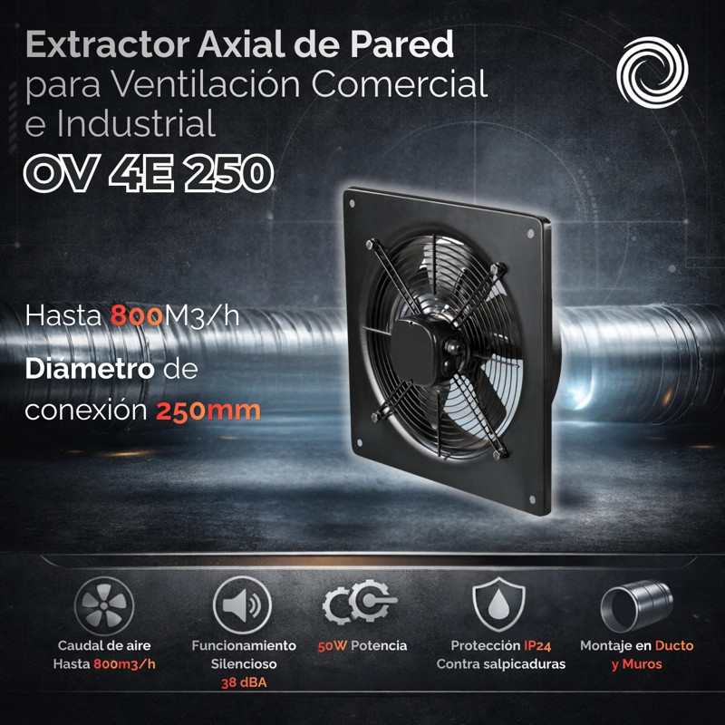 EXTRACTOR AXIAL AIROLITE OV 4E 250 - 2
