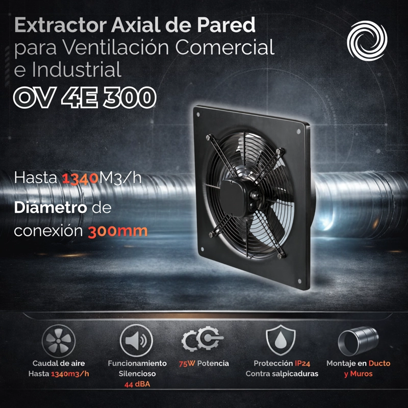 EXTRACTOR AXIAL AIROLITE OV 4E 300 - 2