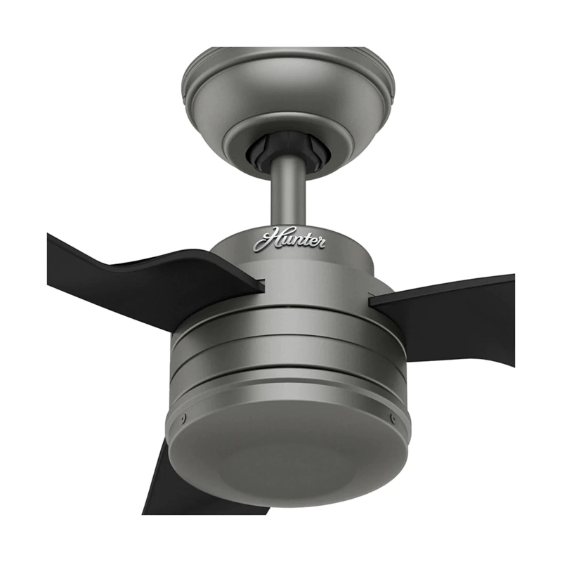 VENTILADOR TECHO HUNTER CABOFRIO OD PLATA - 4