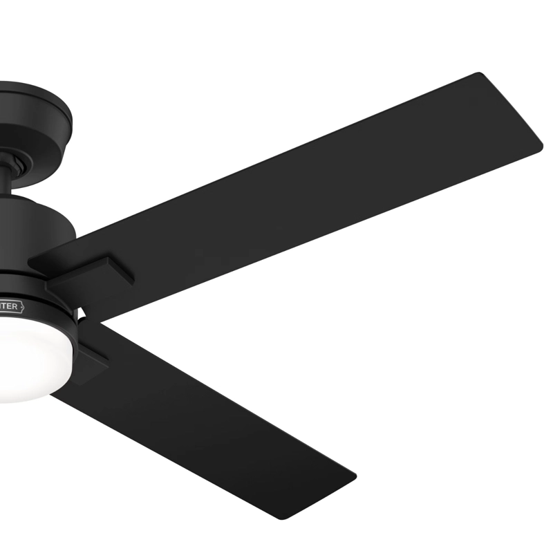 VENTILADOR TECHO HUNTER MILA NEGRO - 8