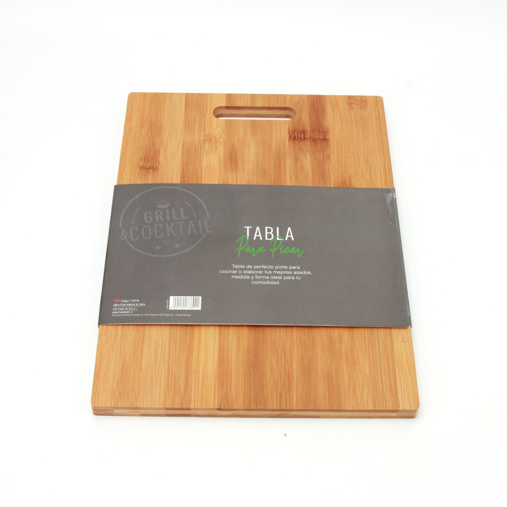 TABLA PREMIUM DE COCINA PICAR CORTAR DE MADERA 28X38CM - 3