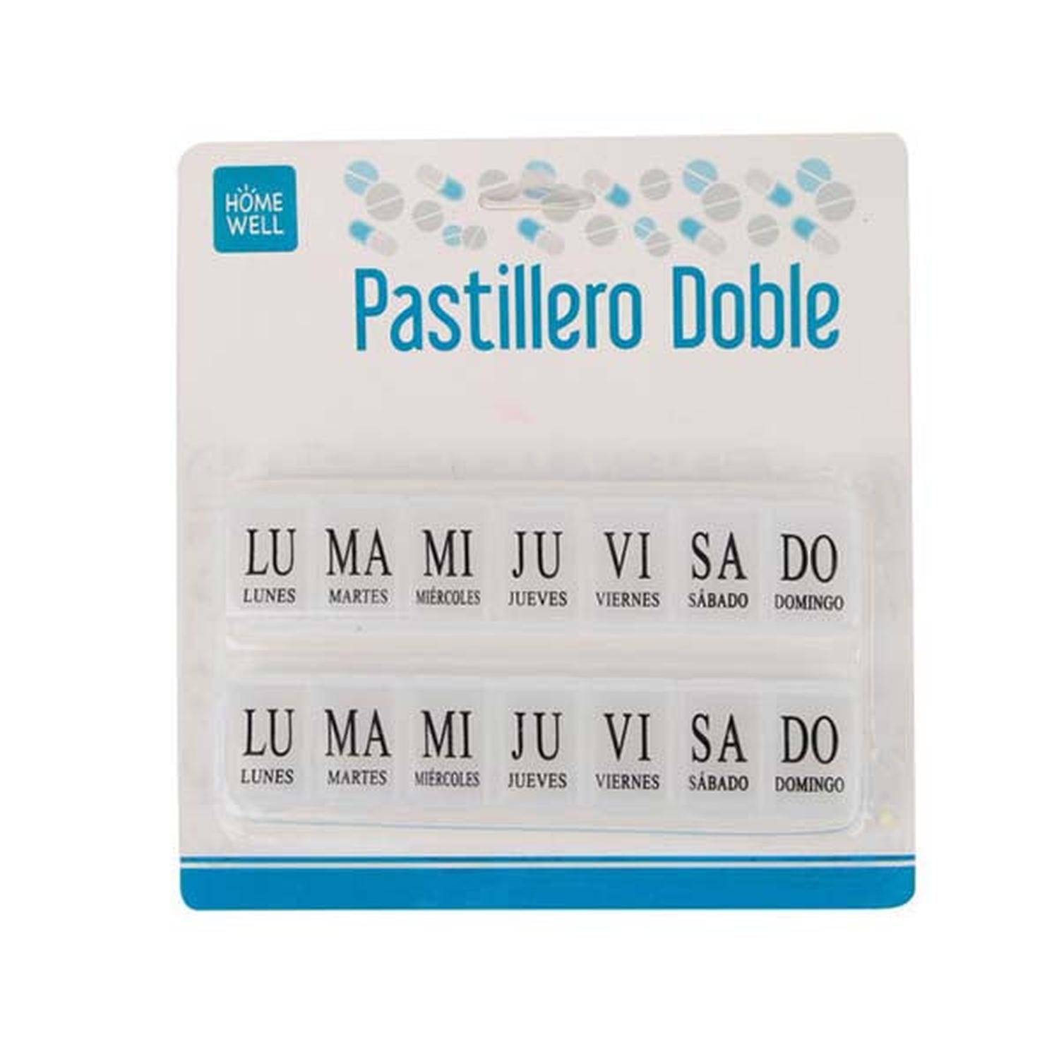 PASTILLERO DOBLE ORGANIZADOR DE MEDICAMENTOS - 1