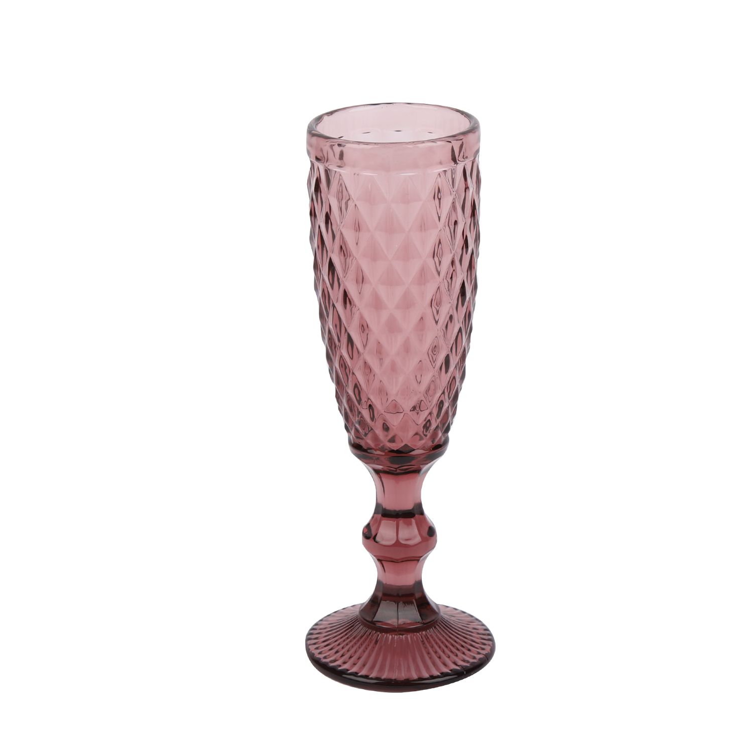 SET 6 COPAS VIDRIO ROSADO 160ML - 1