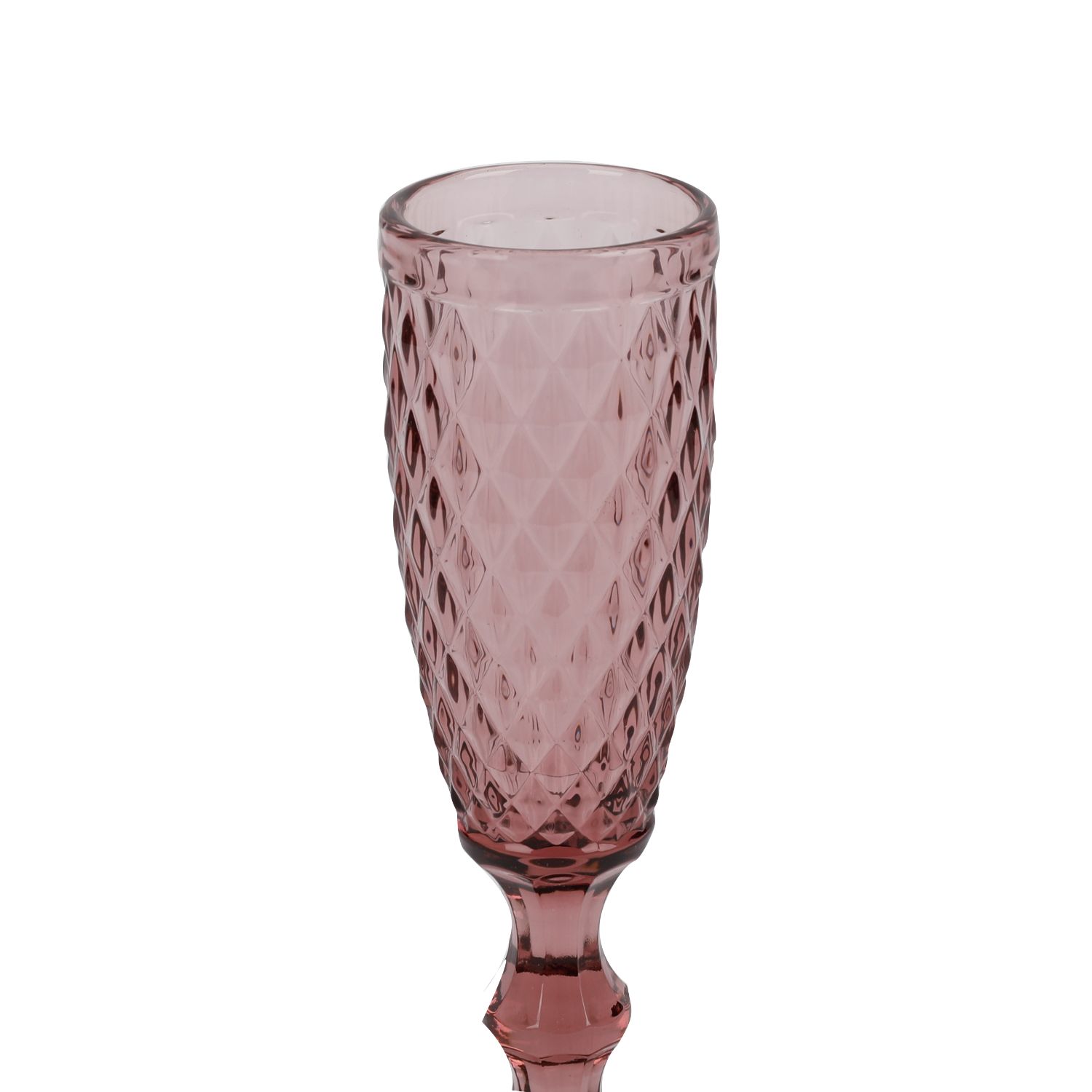 SET 6 COPAS VIDRIO ROSADO 160ML - 4