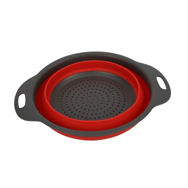 COLADOR PLEGABLE NEGRO Y ROJO - 2