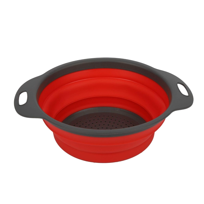 COLADOR PLEGABLE NEGRO Y ROJO - 3